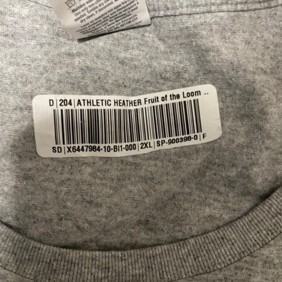 Hello 60 It Me Fruit Of The Loom Grey T-Shirt Women’s Size 2XL - Picture 5 of 8